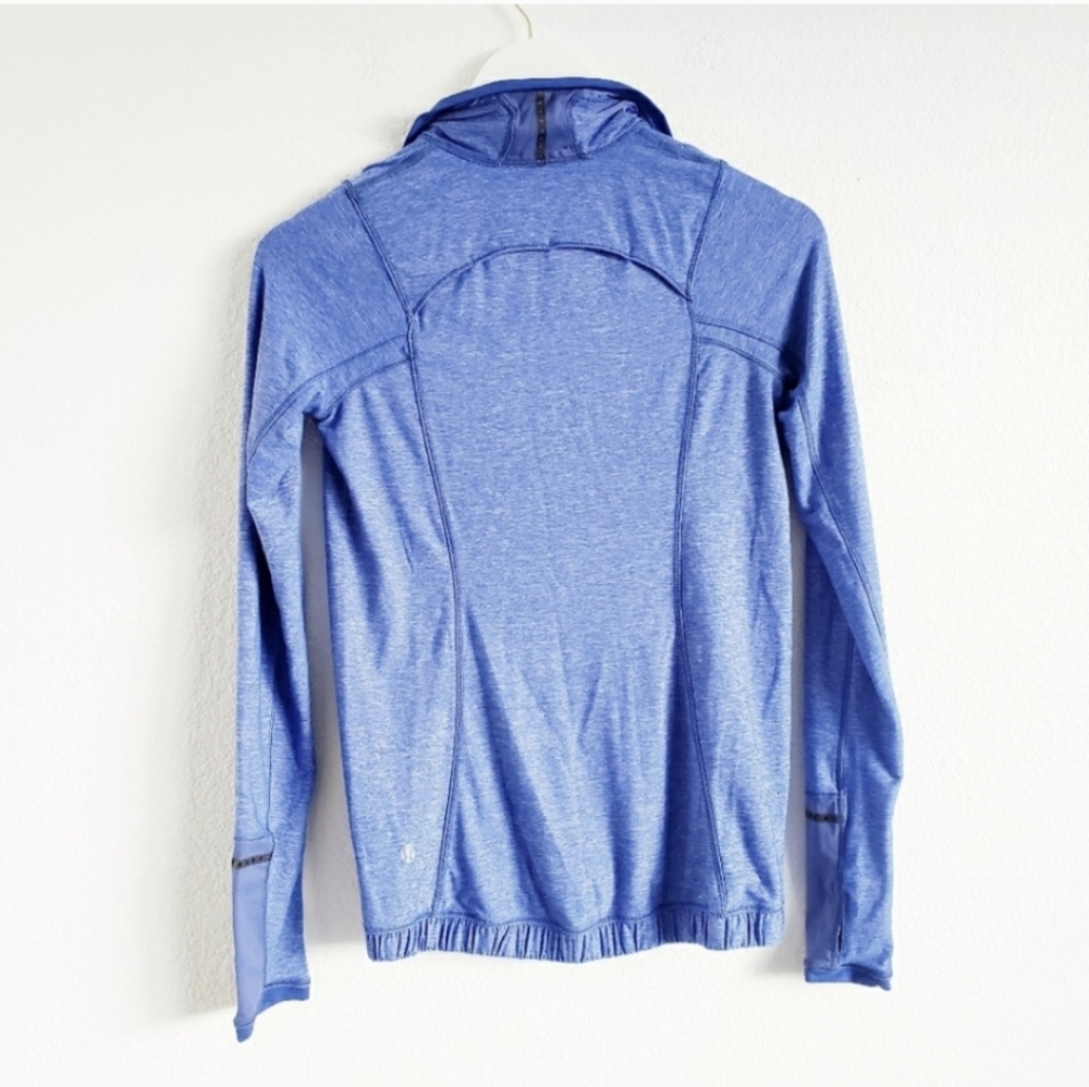 Lululemon Blue Pace Pusher Half Zip Pull Over Sweater Size 4 Run Yoga - Picture 2 of 5